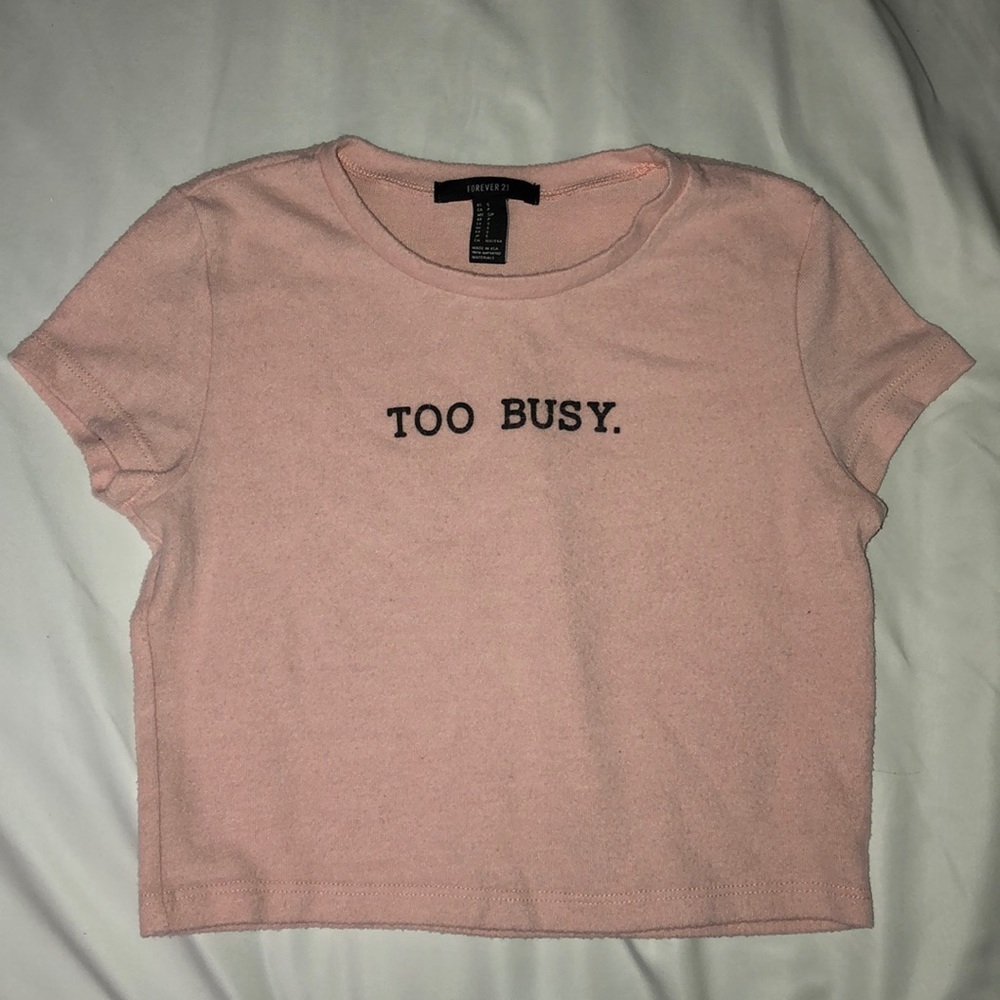 Light Pink Crop Top